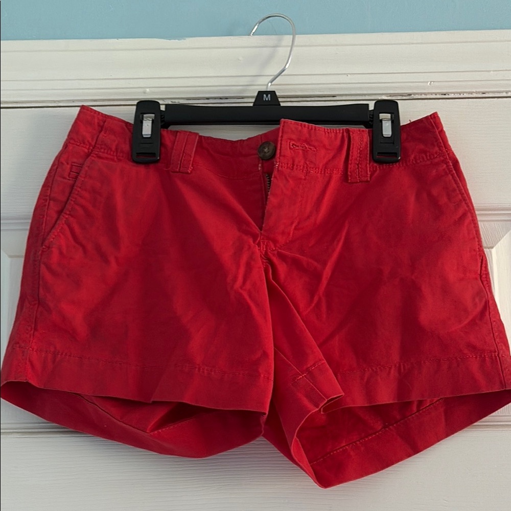 Retro Old Navy Red Cargo Shorts